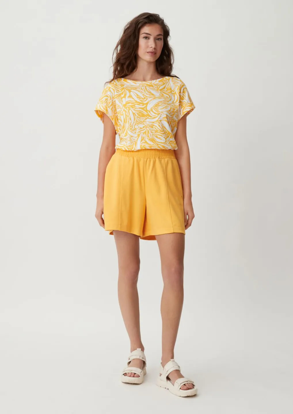 T-Shirt mit überschnittenen Schultern-Comma Outlet