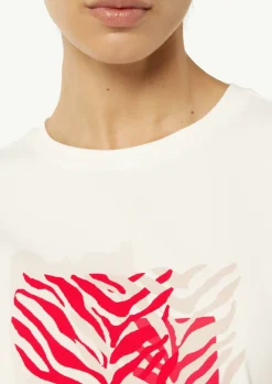 T-Shirt mit Blumenapplikation-Comma Hot