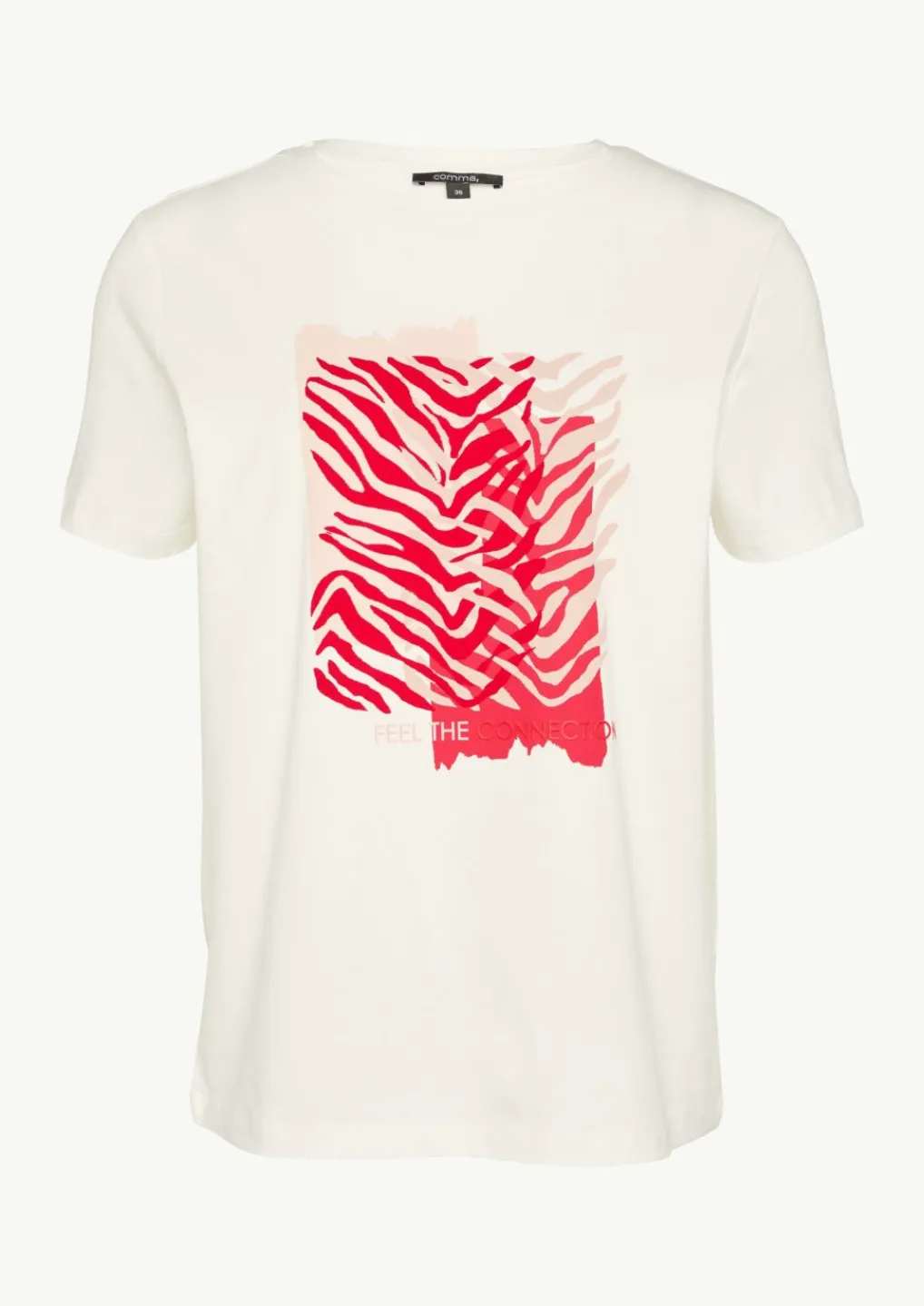 T-Shirt mit Blumenapplikation-Comma Hot