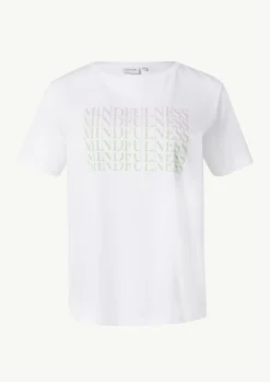 T-Shirt mit Front-Print-Comma Hot