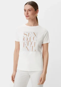 T-Shirt mit Frontprint-Comma Hot