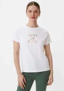 T-Shirt mit Frontprint-Comma Sale