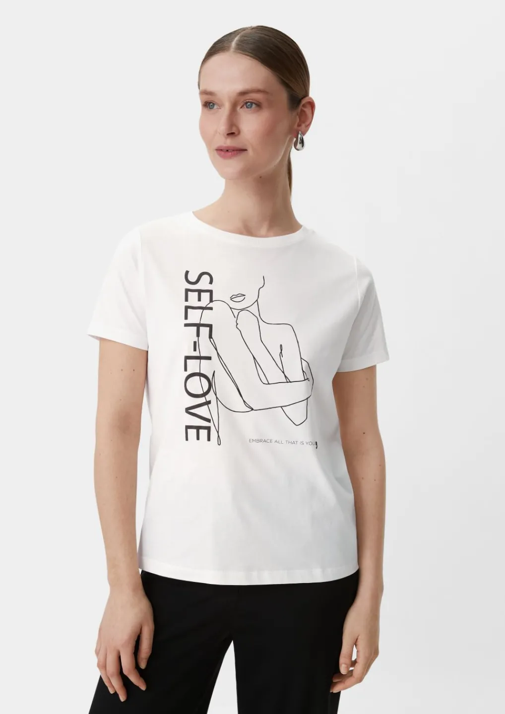 T-Shirt mit Frontprint-Comma Outlet