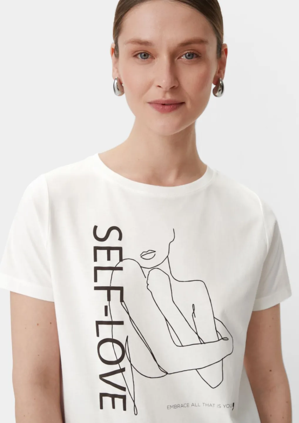T-Shirt mit Frontprint-Comma Outlet