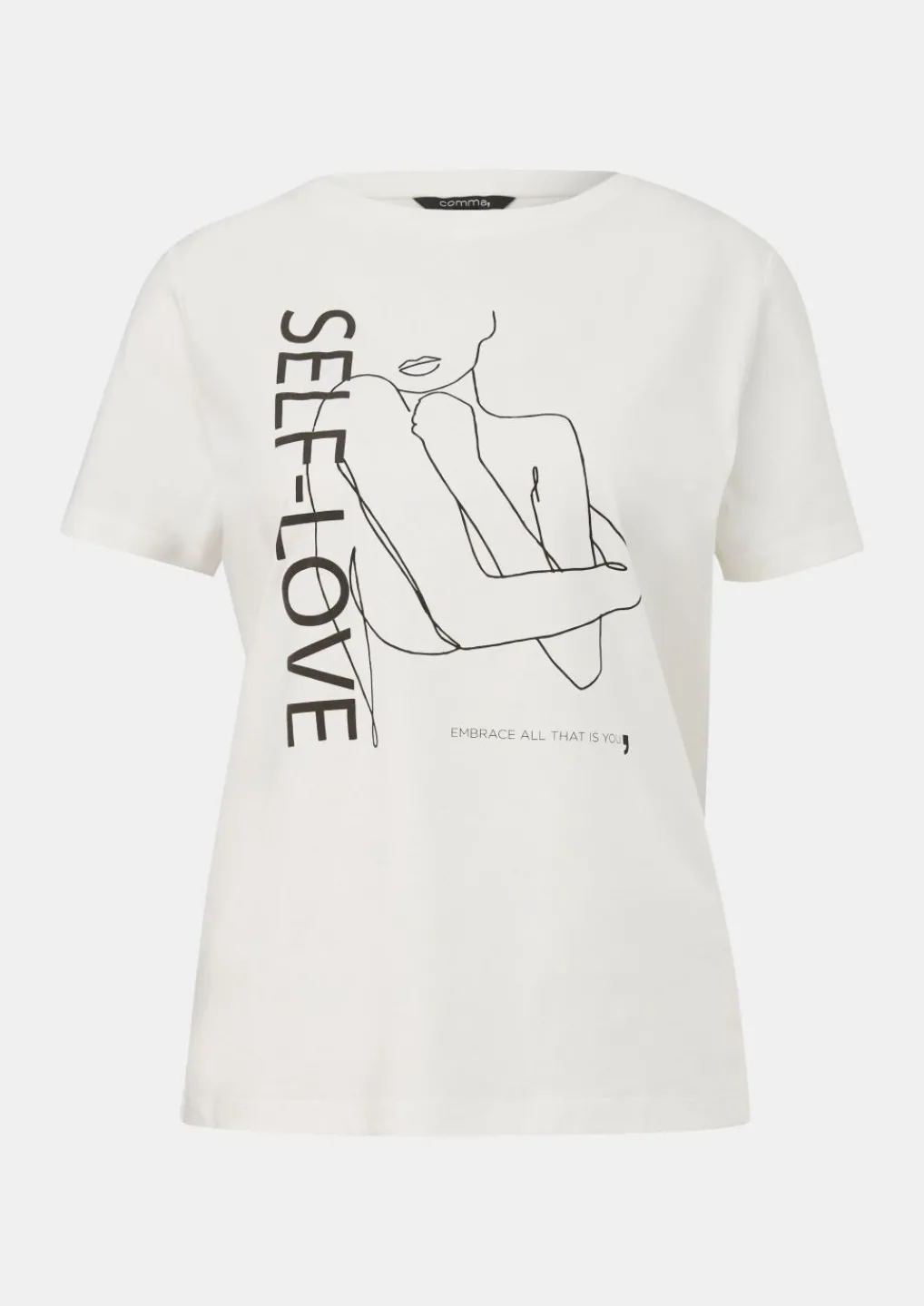 T-Shirt mit Frontprint-Comma Outlet