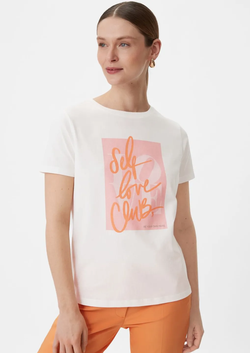 T-Shirt mit Frontprint-Comma Discount