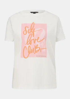 T-Shirt mit Frontprint-Comma Discount
