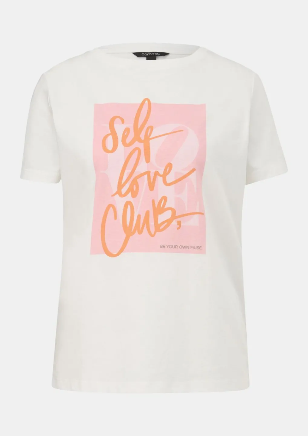 T-Shirt mit Frontprint-Comma Discount
