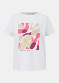 T-Shirt mit Frontprint-Comma Discount