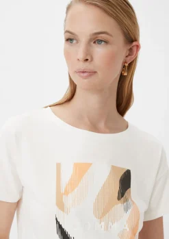 T-Shirt mit Front-Print-Comma Online