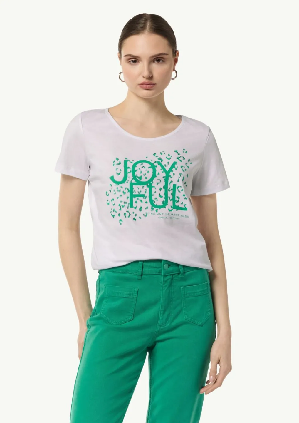 T-Shirt mit Front- und Logoprint-Comma Best