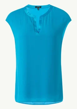 T-Shirt mit im Fabricmix mit Tunikaausschnitt-Comma New