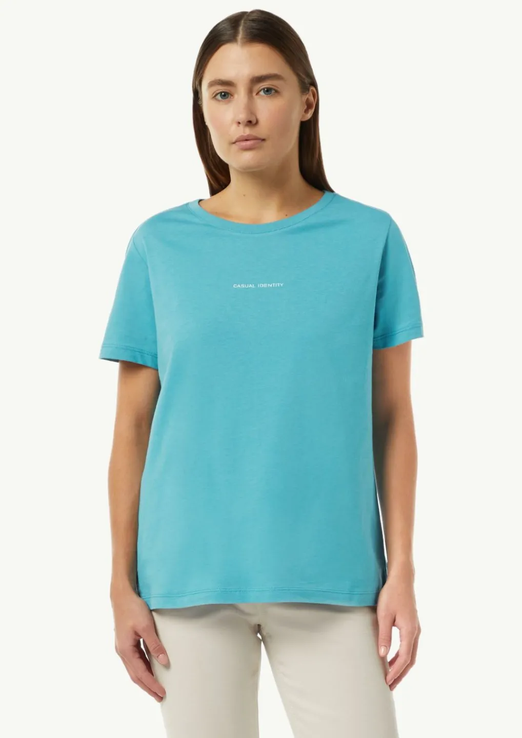 T-Shirt mit Logo-Print-Comma Sale