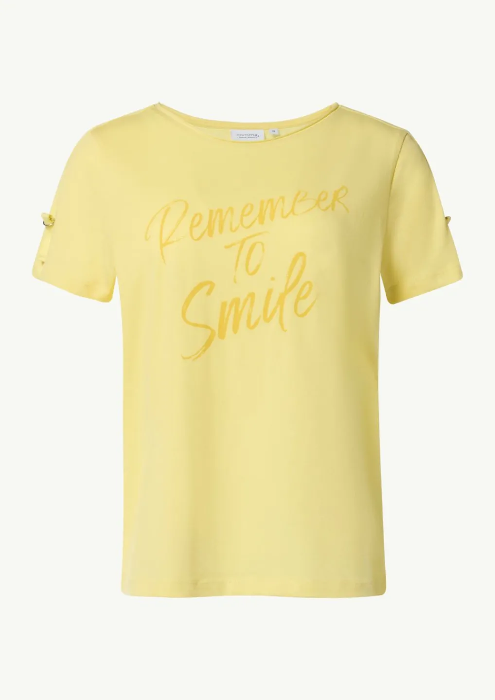 T-Shirt mit Logo-Tape auf den Schultern-Comma New