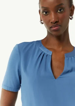 T-Shirt mit Raffung-Comma Online