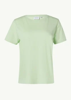 T-Shirt mit Rundhals-Ausschnitt und Front-Print-Comma Clearance