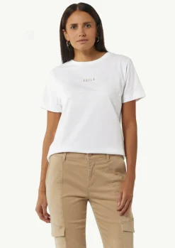 T-Shirt mit Stickerei-Detail-Comma Online