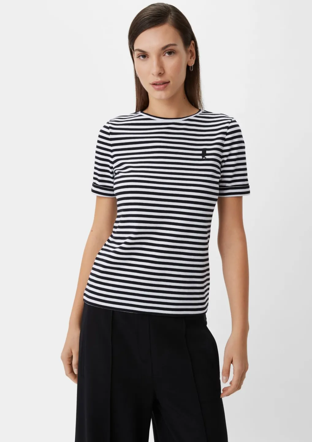 T-Shirt mit Streifen-Comma Sale