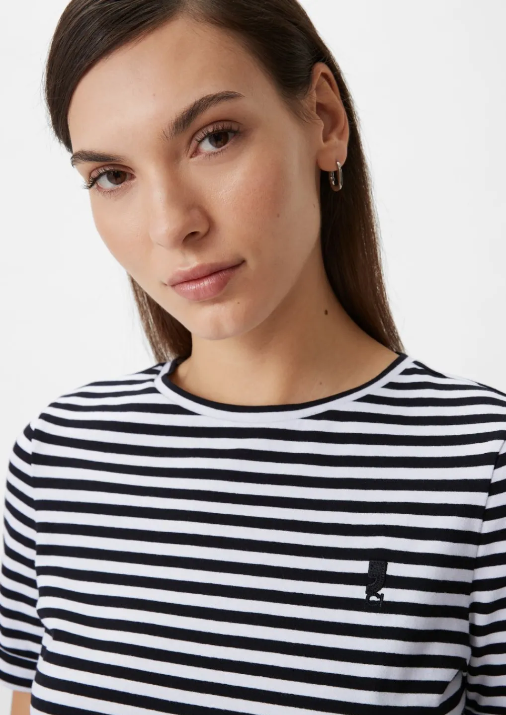 T-Shirt mit Streifen-Comma Sale