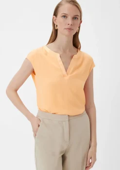 T-Shirt mit Tunika-Ausschnitt-Comma Outlet