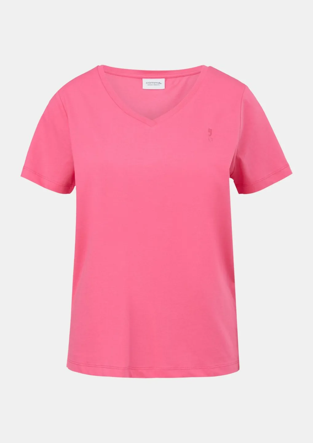 T-Shirt mit V-Ausschnitt-Comma Online