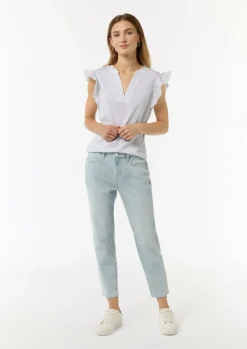 T-Shirt mit Volantärmel-Comma Discount