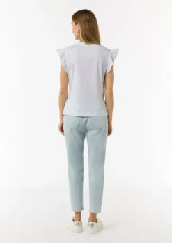 T-Shirt mit Volantärmel-Comma Discount