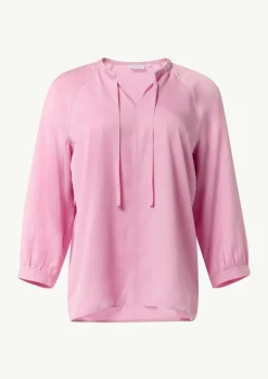 Tunikabluse aus Lyocell mit Logo-Knöpfen-Comma Fashion