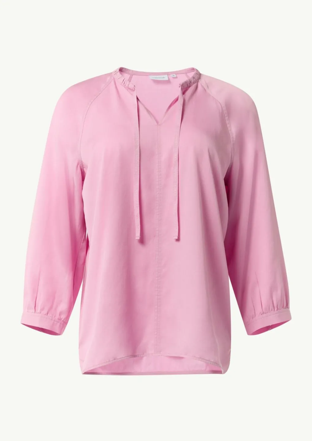Tunikabluse aus Lyocell mit Logo-Knöpfen-Comma Fashion