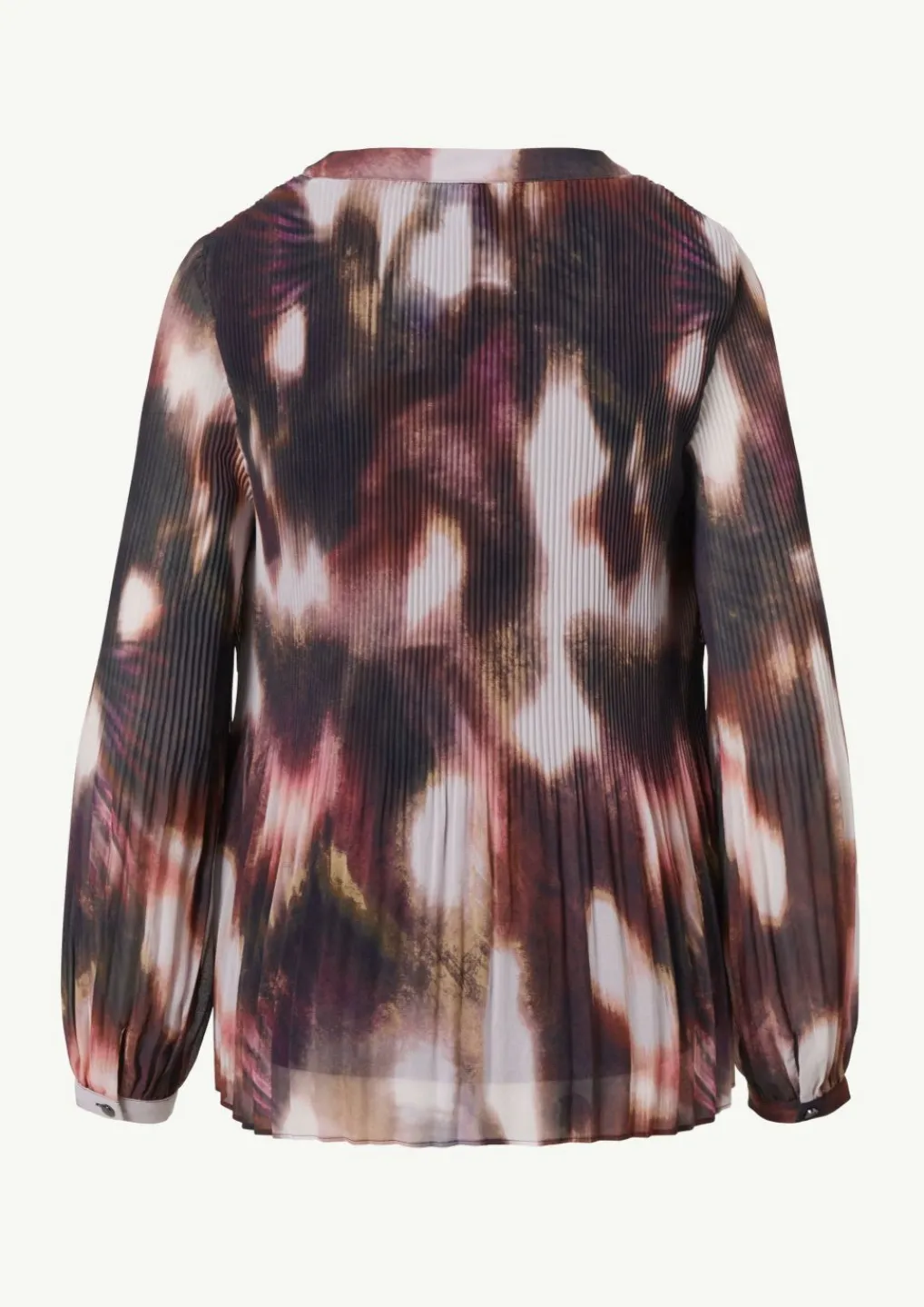 Tunika-Bluse aus plissiertem Chiffon-Comma Best