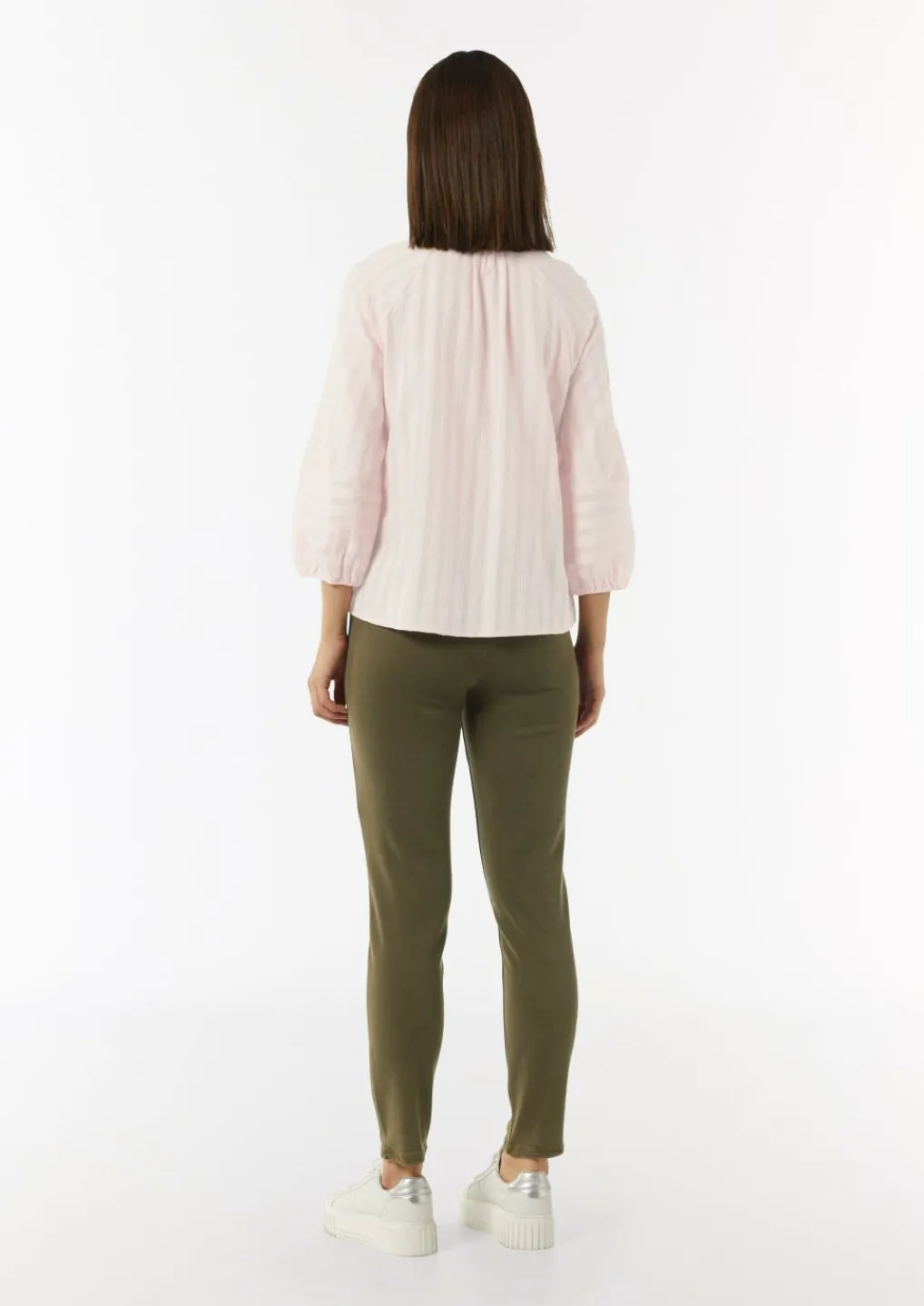 Tunika-Bluse aus Streifen-Jacquard-Comma Online