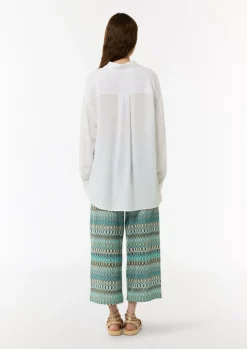 Tunika-Bluse aus Viskose-Leinen-Mix-Comma Sale