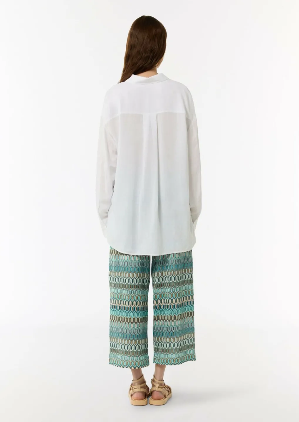 Tunika-Bluse aus Viskose-Leinen-Mix-Comma Sale
