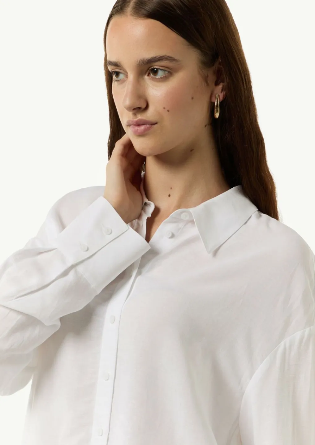 Tunika-Bluse aus Viskose-Leinen-Mix-Comma Sale