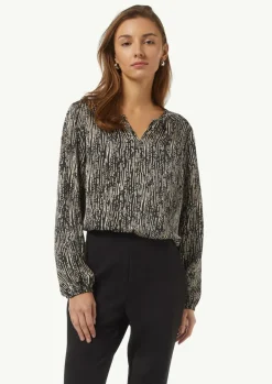 Tunikabluse mit All-over-Print-Comma Sale
