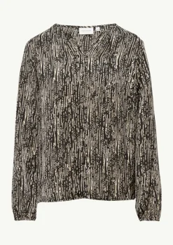 Tunikabluse mit All-over-Print-Comma Sale