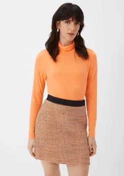 Turtleneck-Shirt aus softem Modal-Comma Best