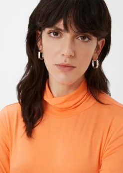 Turtleneck-Shirt aus softem Modal-Comma Best