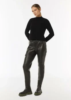 Turtleneck-Strickpullover mit Minipailletten-Comma Fashion