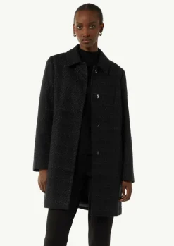 Tweed-Mantel mit schimmerndem Garn-Comma Sale
