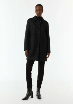 Tweed-Mantel mit schimmerndem Garn-Comma Sale