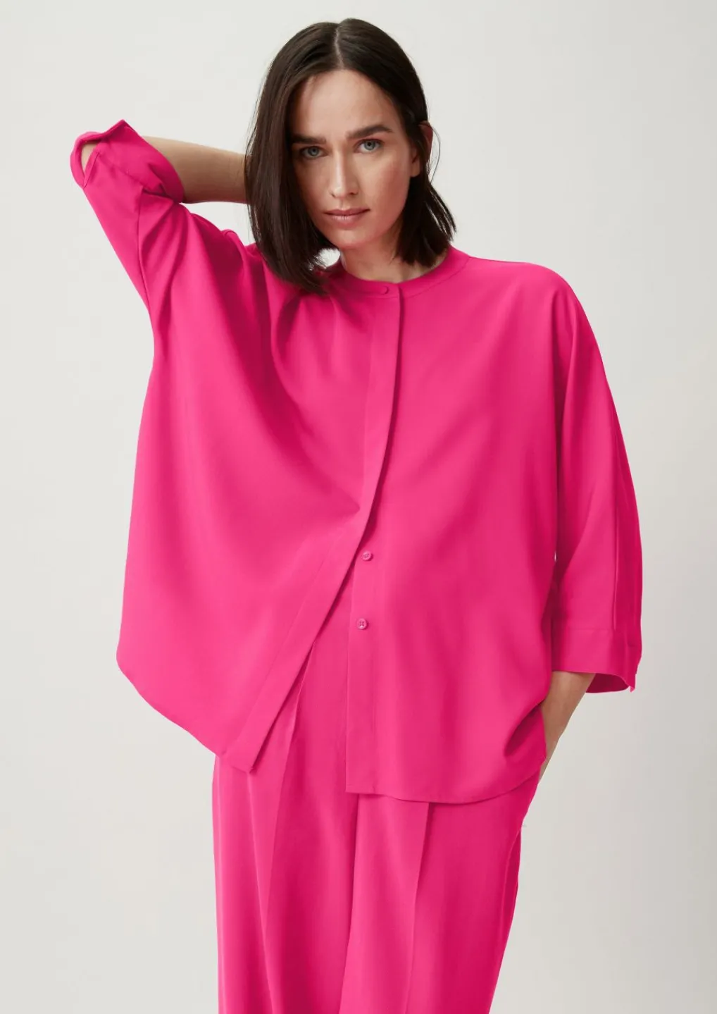 Twill-Bluse aus Viskosemix-Comma Clearance
