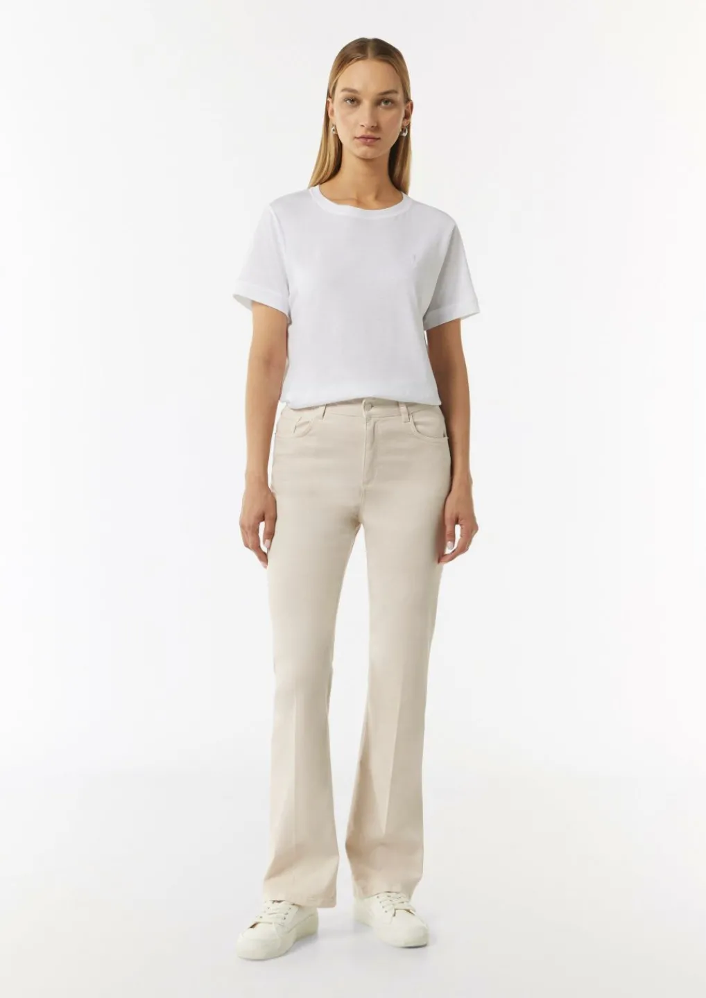 Twill-Hose mit Flared Leg-Comma Sale