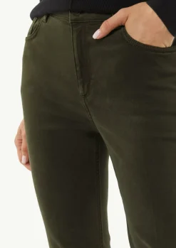 Twill-Hose mit Flared Leg-Comma Outlet