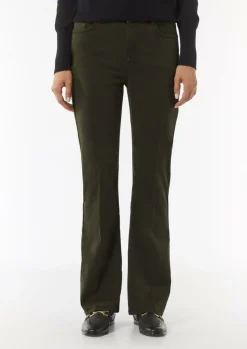 Twill-Hose mit Flared Leg-Comma Outlet