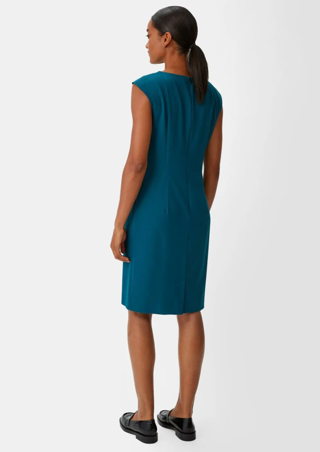 Twill-Kleid aus Viskosemix-Comma Discount