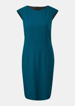 Twill-Kleid aus Viskosemix-Comma Discount