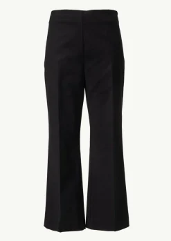 Verkürzte Flared-Leg-Hose aus Baumwollstretch-Comma Discount