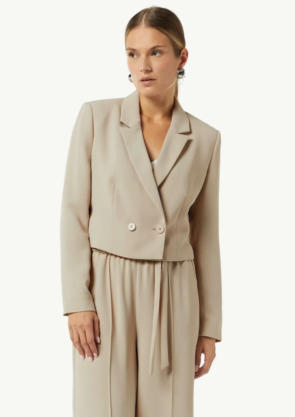 Verkürzter Blazer mit Reverskragen-Comma Online
