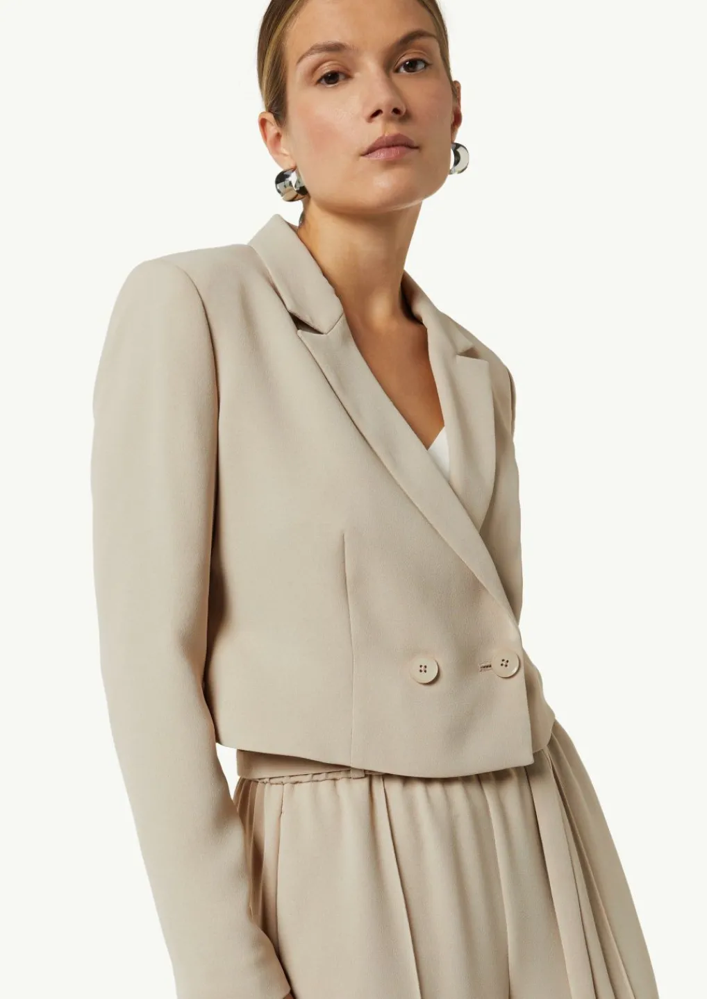 Verkürzter Blazer mit Reverskragen-Comma Online